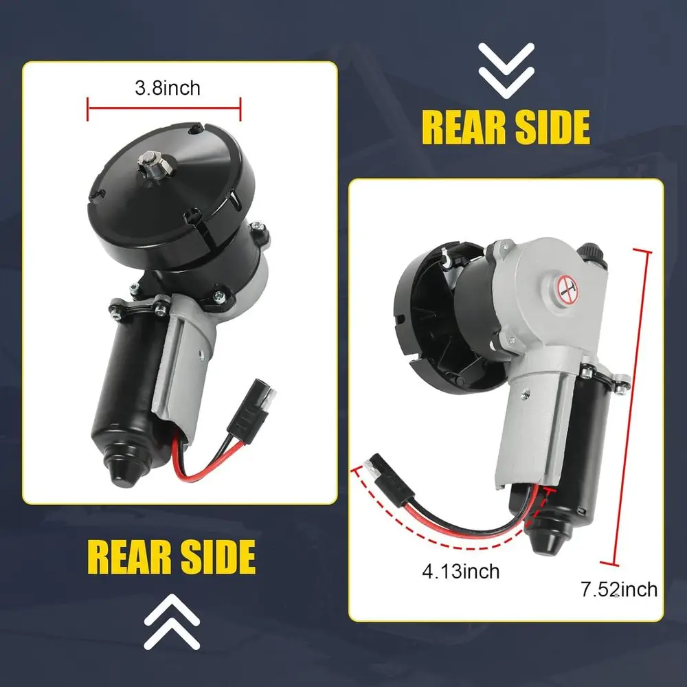 3317084.000U RV طقم تصليح محرك المظلة مناسب لسلسلة Dometic 9200 استبدال OE #   3316605.017 3316605.001 أسود