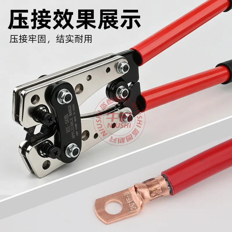 50B Ratchet Crimping Pliers Set, 110PCS Multi-specification Electrical Terminal Crimper, Wire Crimping Tool Kit for Electrician