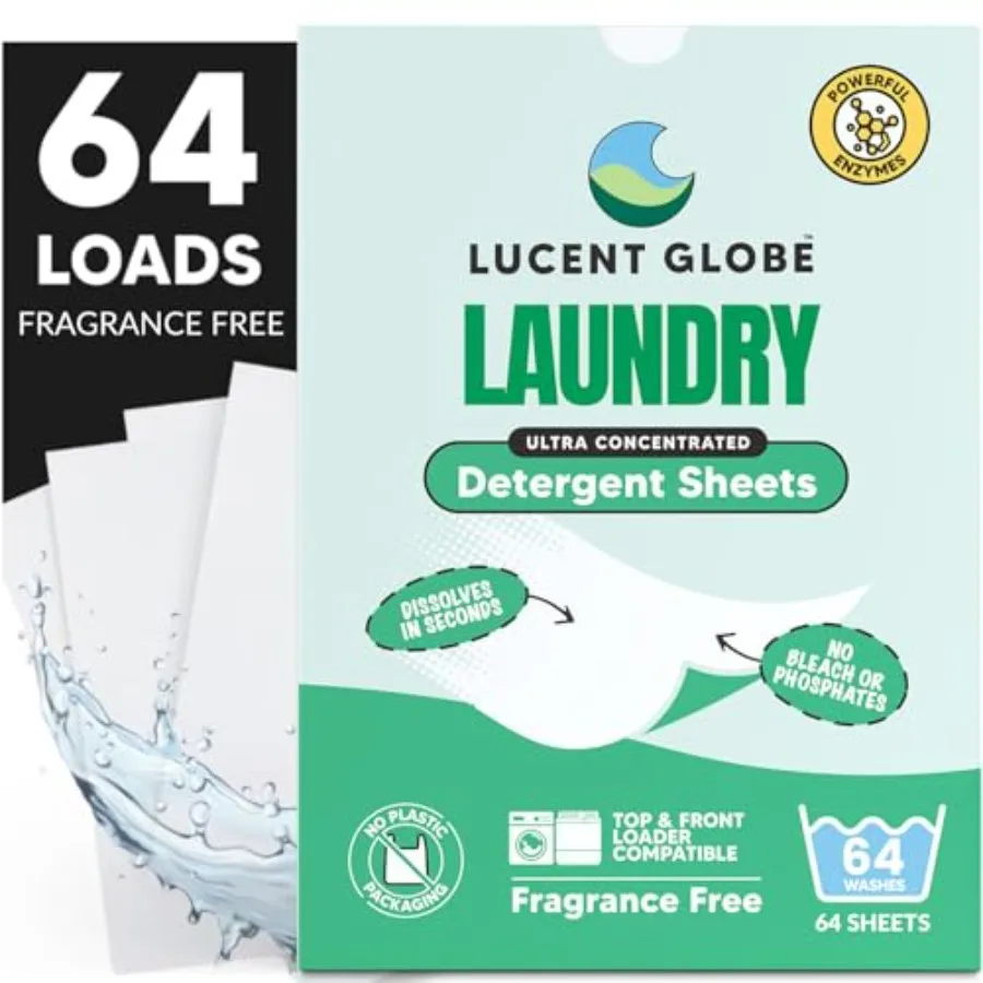 

Laundry Detergent Sheets. Pre-Measured Laundry Sheets. Powerful Stain Removal. Works in All Clothes Washers. 1 Pack - 64 Washes