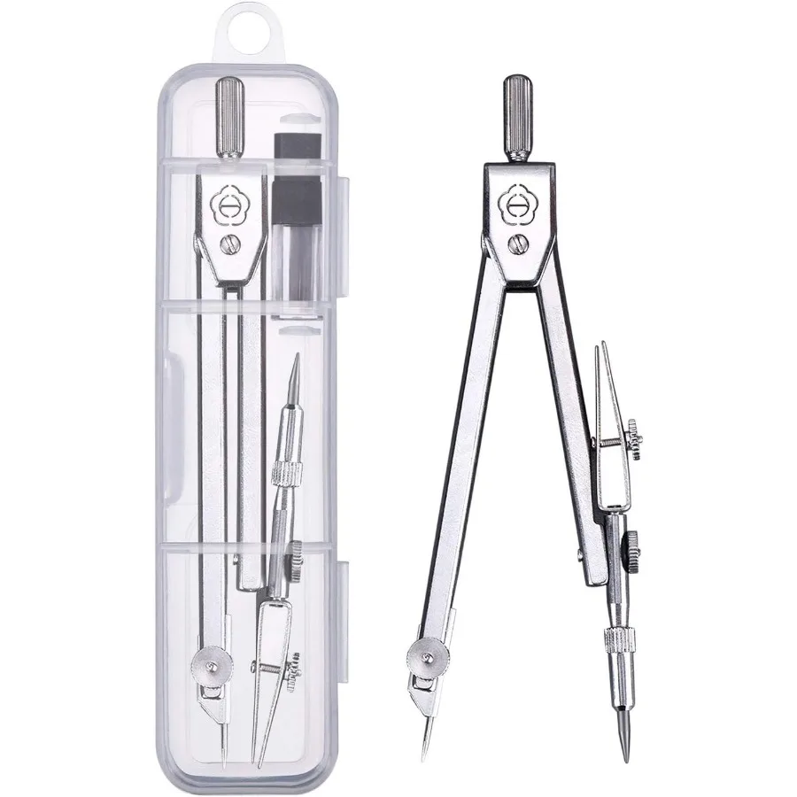 بوصلة رسم ومنقلة 6 بوصة، مجموعة الرياضيات الهندسية للطلاب