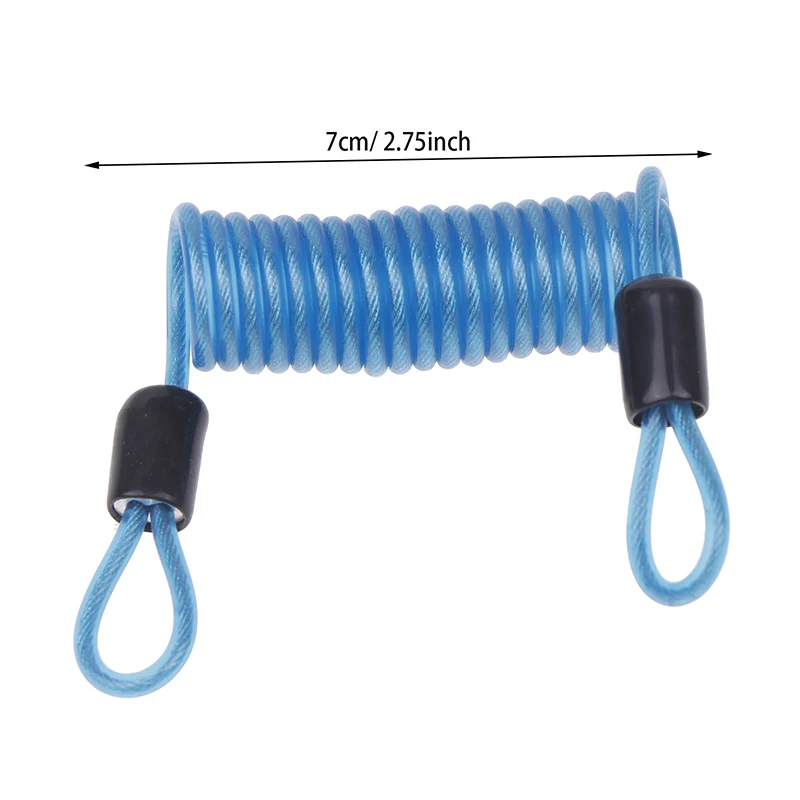 Bloqueo de disco de freno para motocicleta, Cable de recordatorio para Scooter, bolsa de cuerda de resorte para bicicleta, protección de Cable antirrobo, cerraduras de alarma, 100CM