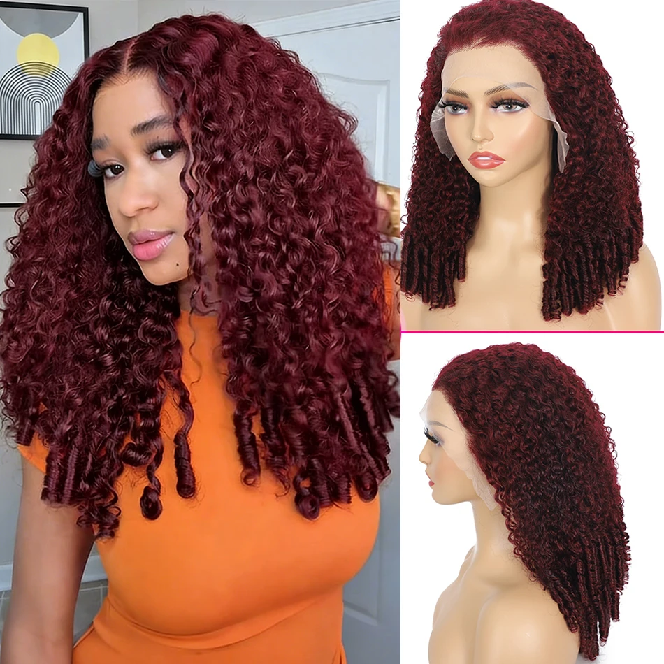 

100% натуральные вьетнамские кудрявые парики из человеческих волос 13x6 с кружевной передней частью и спиральными концами, плотность 250, безклеевые, с HD-кружевной застежкой, бирманские кудрявые парики