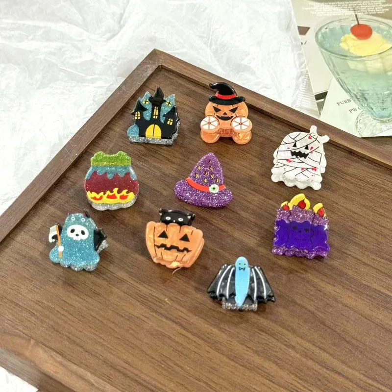 

Halloween Hair Claws Pumpkin Car Magic Hat Ghost Skull Cartoon Small Hair Clips Dark Style Festival Hair Accessories for Women