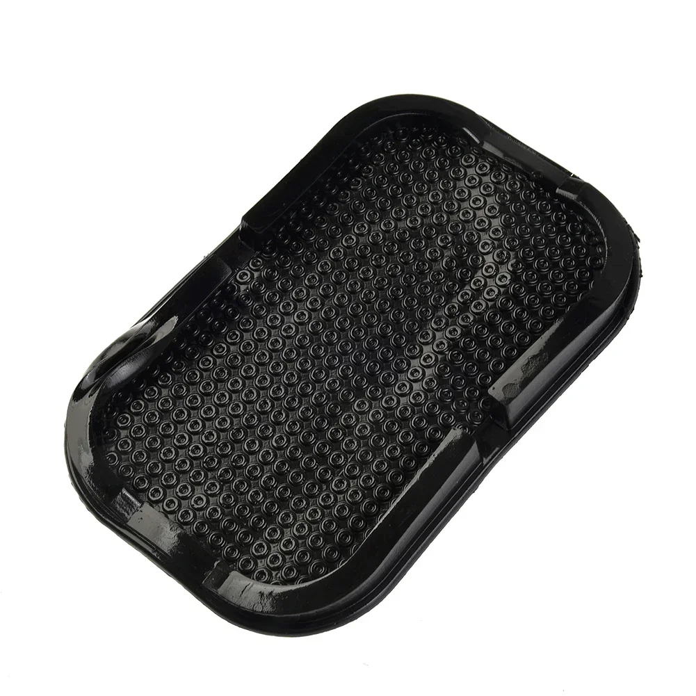 Anti-Skid Pad Non-slip Mat Interior Car Silica Gel 1 Pcs 6.1x3.93x0.78 Inch Black Car Dashboard Pad Mobile Mount