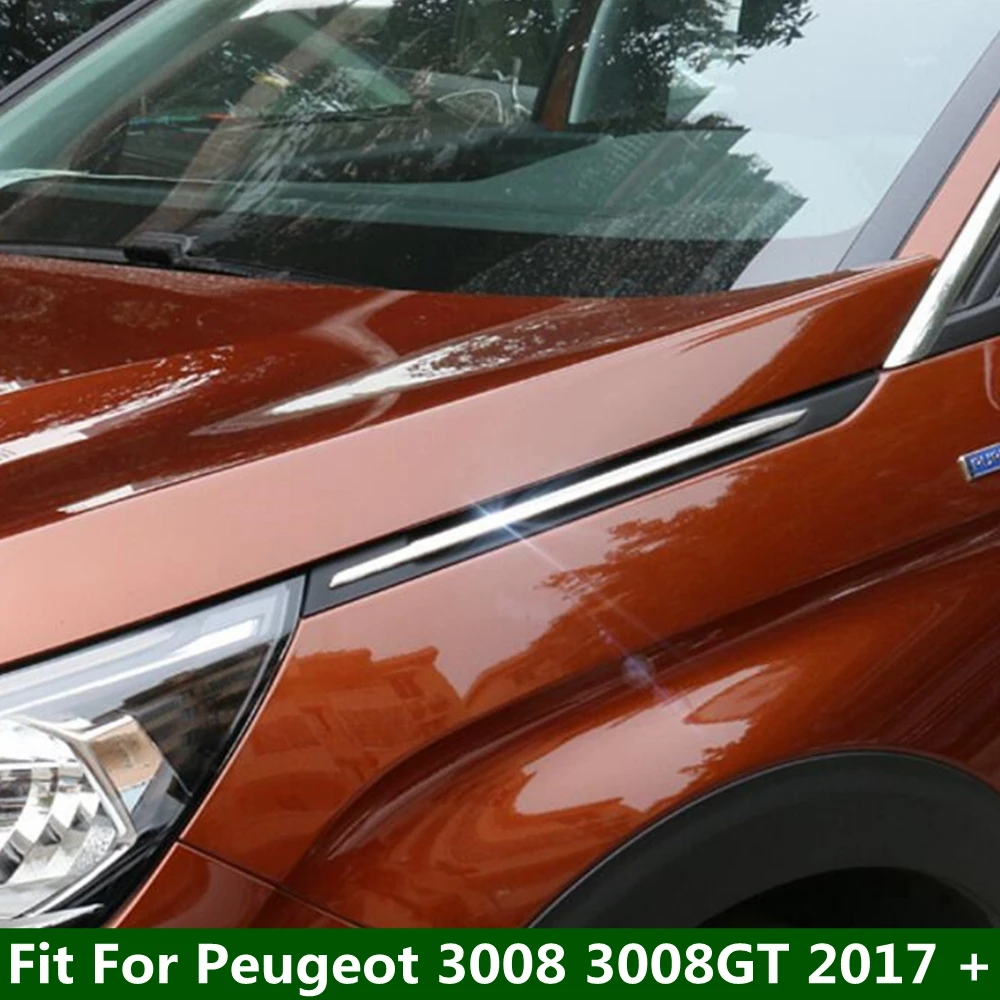 For Peugeot 3008 3008GT 2017 - 2022 Car Styling Side Wing Fender Leaf Plate Trim Cover Body Decor Accessories Exterior Sticker