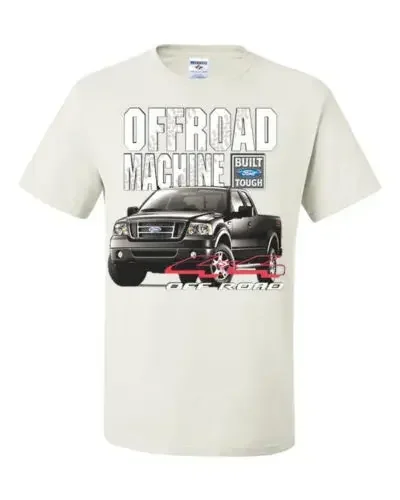 Men'S Lastest Simple Style Licensed Offroad Machine T-Shirt F150 F-150 4X4 Built Tough Truck Tee Shirt Tee Shirt