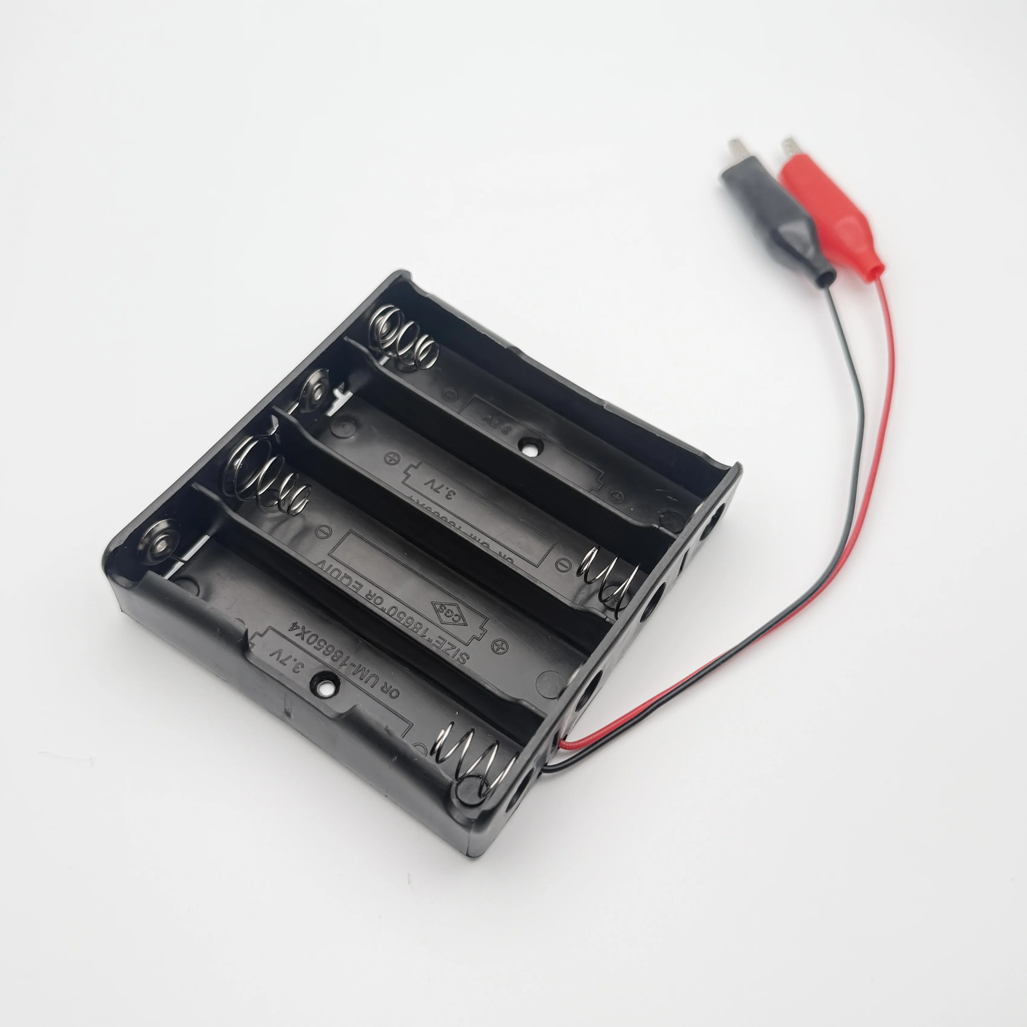 AA battery Box 3.7V/6V 18650 battery box With Crocodile Clip/ Switch