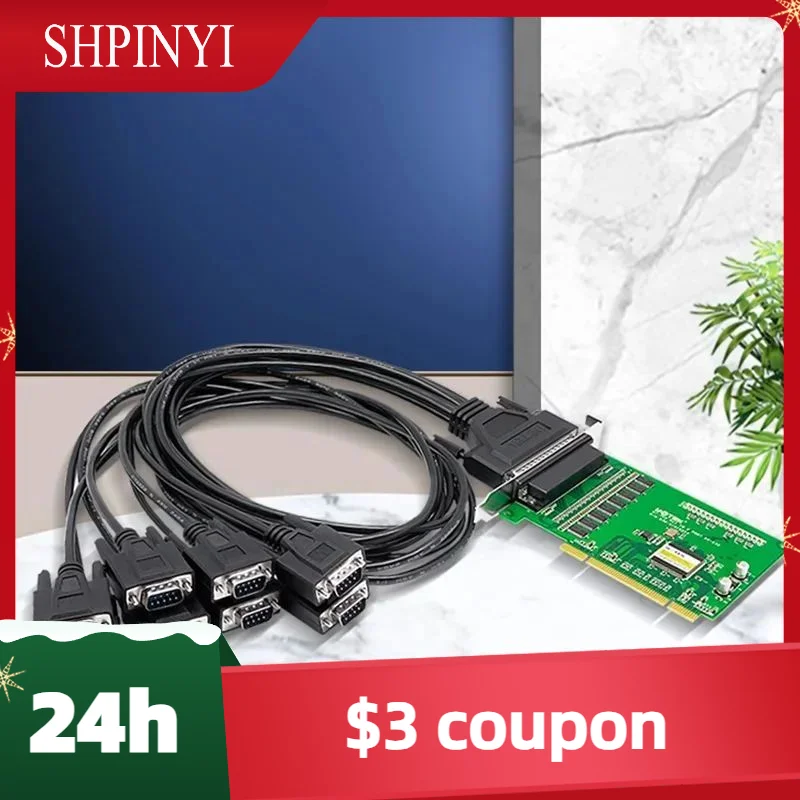

New UOTEK Industrial PCI to RS-232 Serial Card RS232 8 Ports High Speed DR62 Converter DB9 Connector UT-768