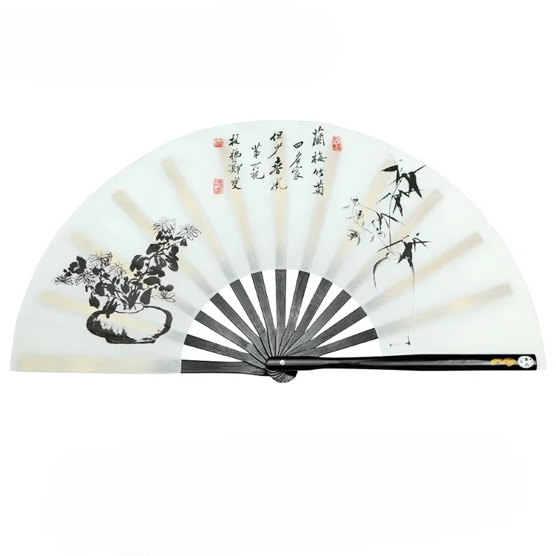 

Kung Fu Tai Chi Fan Bamboo 33cm High-grade Right Hand Performance Fan Martial Arts Fans Wushu Products 13inch Martial Arts Fans