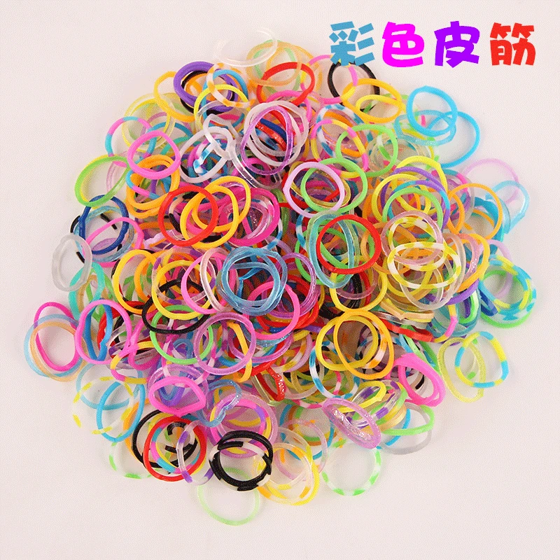 Rainbow Rubber Bracelet for Children's Day, DIY Puzzle Toy, Woven Bracelet, Children's Day Gifts