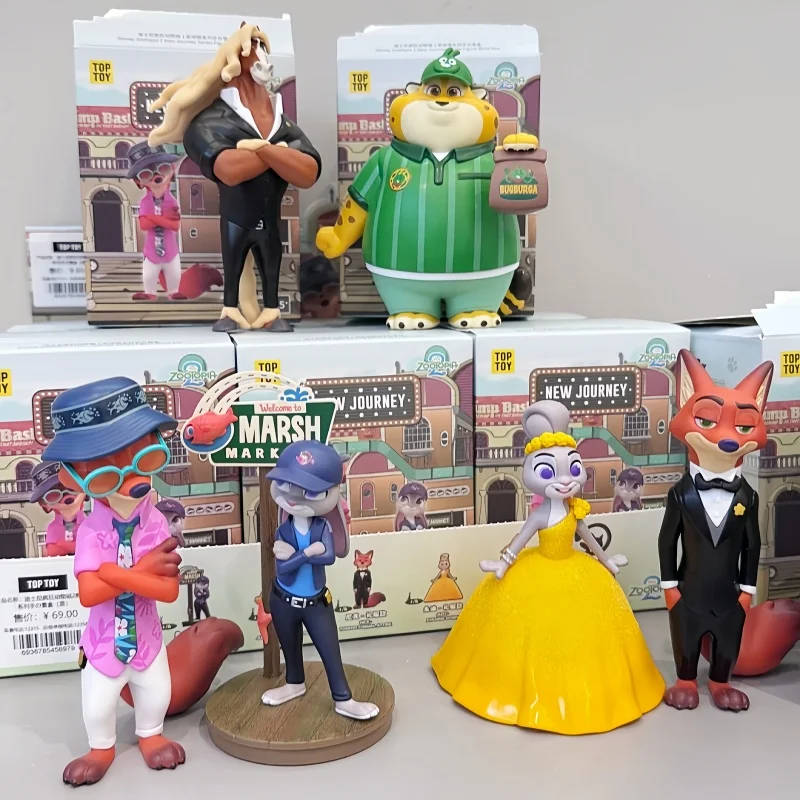 ‌Zootopia Blind Box Genuine Zootopia Journey Series Mysterious Box Kawaii Figures Kawaii Blind Box Halloween Birthday Gift Toy