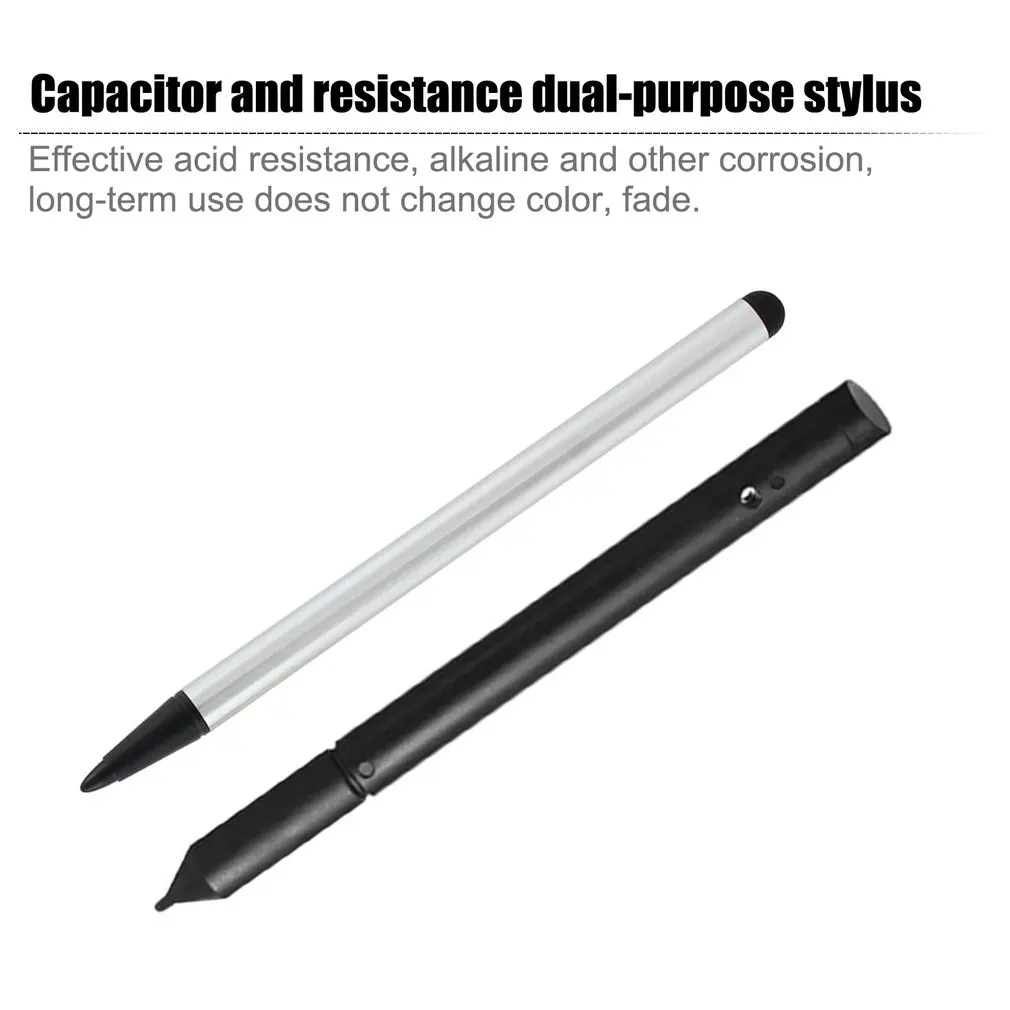 2024 New 2-in-1 Multifunction Touch Screen Pen Universal Stylus Pen Resistance Touch Capacitive Pen For Smart Phone Random Color