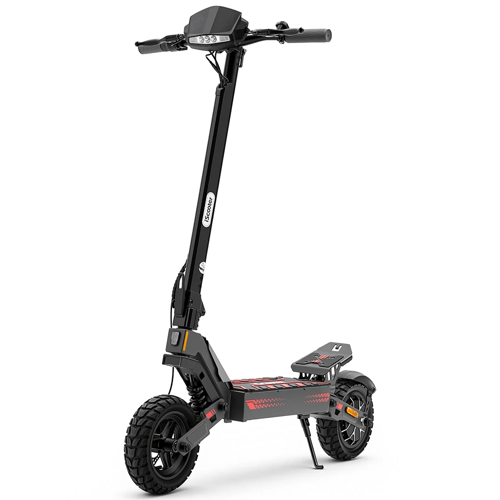 IScooter IF1 Elektryczny Skuter dla Dorosłych, Elektryczny Skuter z Baterią 48V 10Ah, Zasięg 45KM, Wysoka Prędkość, Połączenie z Aplikacją, Przedni i Tylny Wahacz, Amortyzator, Opona Bezdętkowa — 2