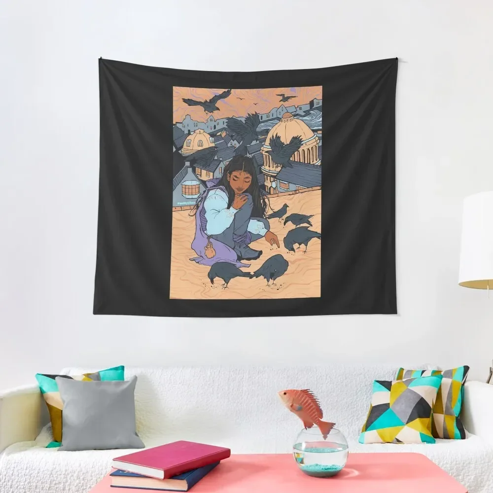 Sunny Evening in Ketterdam Long Tapestry Wall Decoration Room Decoration Korean Style Decoration For Bedroom Tapestry