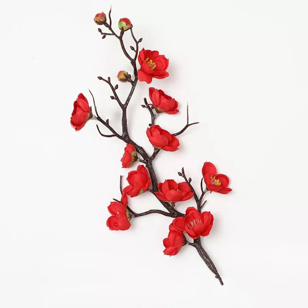 Wintersweet Artificial Flower Wedding 1 Bunch 28cm/60cm Arrangement Chinese Style Decor Garden Lamei Plastic+silk