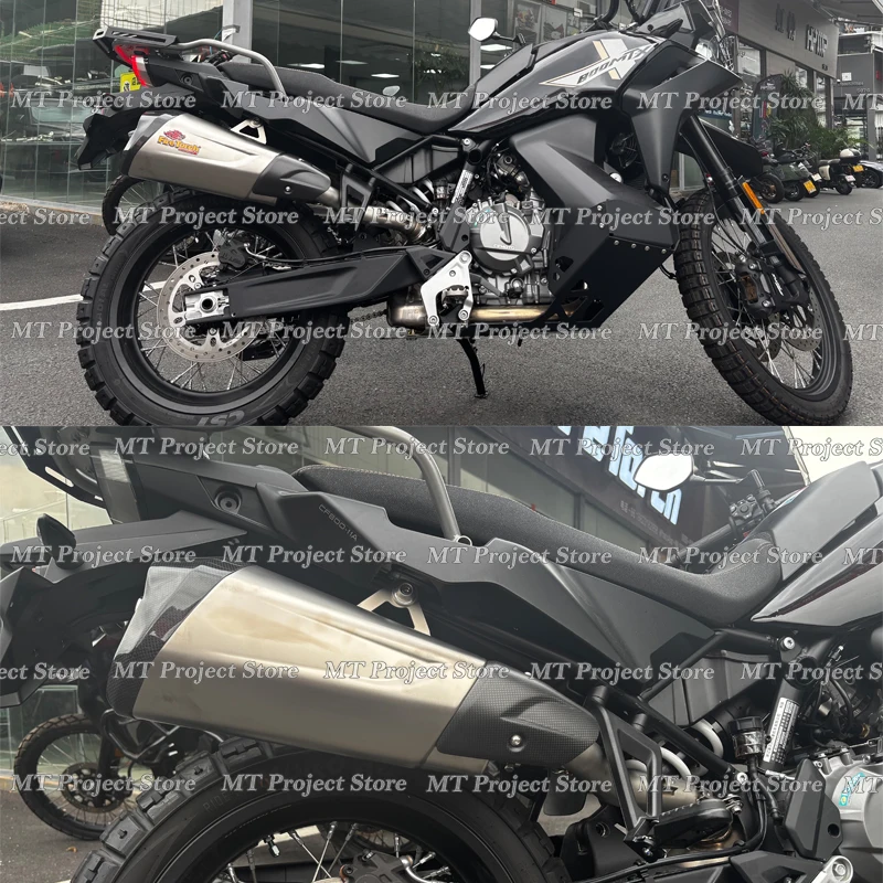 Slip On Motorcycle Exhaust Systems Mid Link Pipe Escape Carbon Fiber Muffler For CFMOTO 800 MTX MT-X800 MTX800 2024 2025 2026