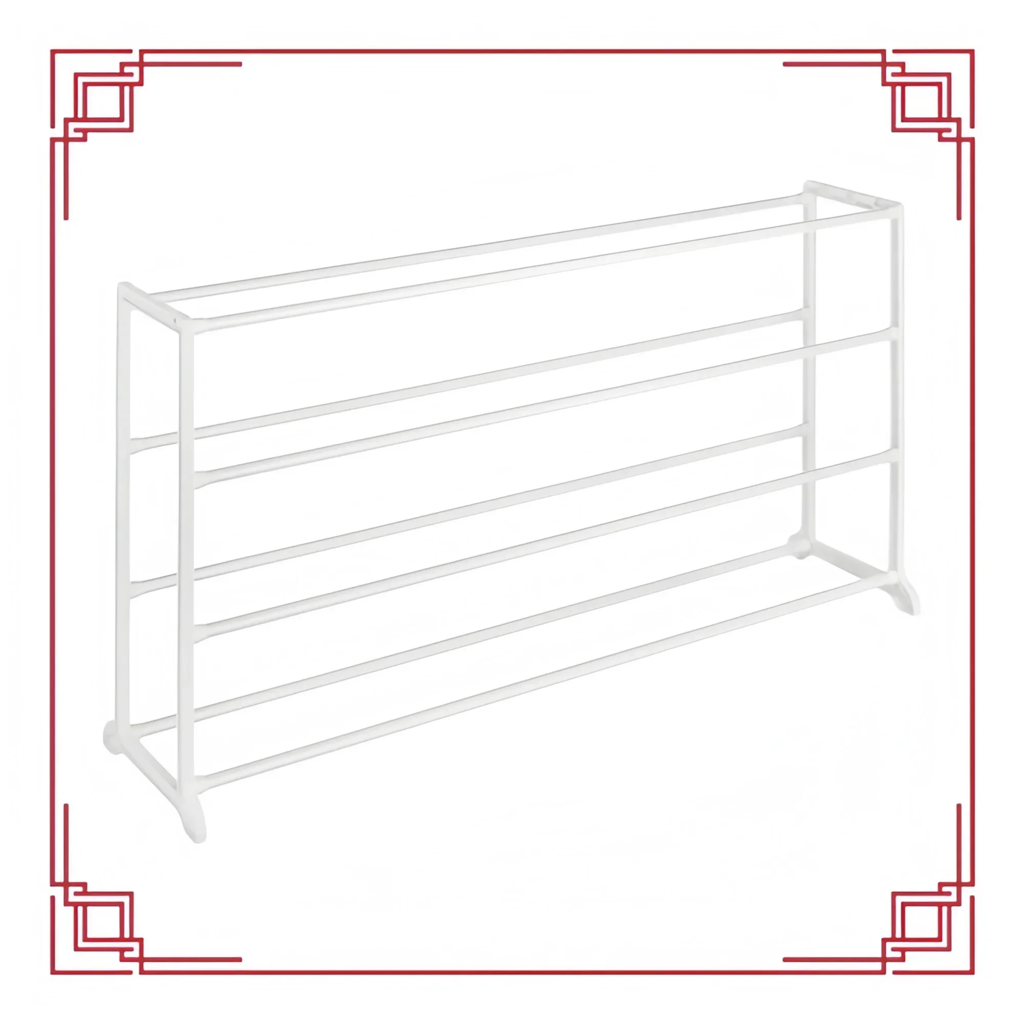 رف أحذية مكون من 20 زوجًا مكون من 4 طبقات قائم بذاته |   منظم لتخزين مدخل الخزانة وحل توفير المساحة