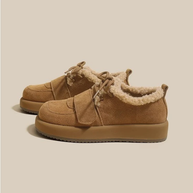 2023 nuovi stivali da donna autunno inverno caldo peluche suola in gomma Sneakers da donna moda ragazze stivali mocassini