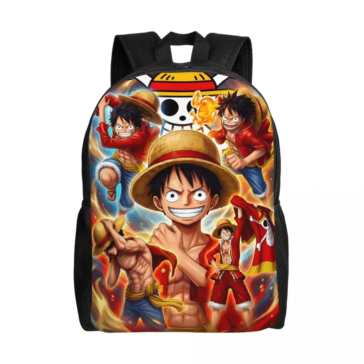 

Рюкзак L-Luffyes Mangas с 3D-печатью на заказ для мальчиков и девочек, школьный, студенческий, дорожный, для мужчин и женщин, вмещает 15-дюймовый ноутбук