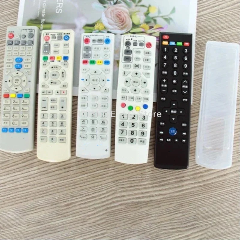 1Pcs Home Remote Protective Case Remote Storage Shell Controller Sleeve Clear Silicone TV Remote Control CoverINFINITE -LG