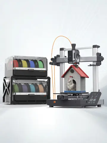 ANYCUBIC Kobra 3 V2 Combo 600mm/s Fast Printing 3D Printer Up to 8 Colors Filament Auto Drying APP Control DIY Model 3D Printer