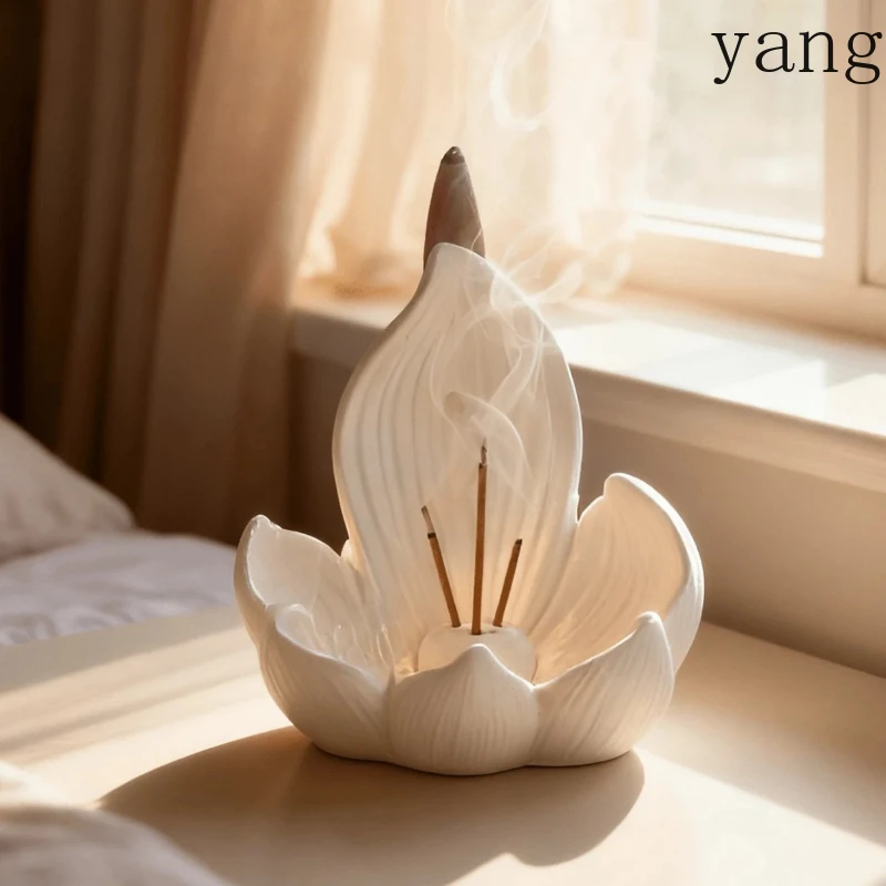 LTT lotus incense ornament home ornament Zen ceramic incense dispenser