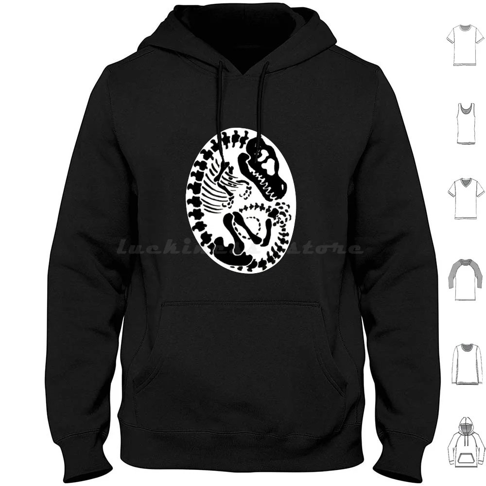 Tyrannosaurus Egg-Black Hoodies Long Sleeve T Rex Tyrannosaur Tyrannosaurus Dinosaurs Prehistoric