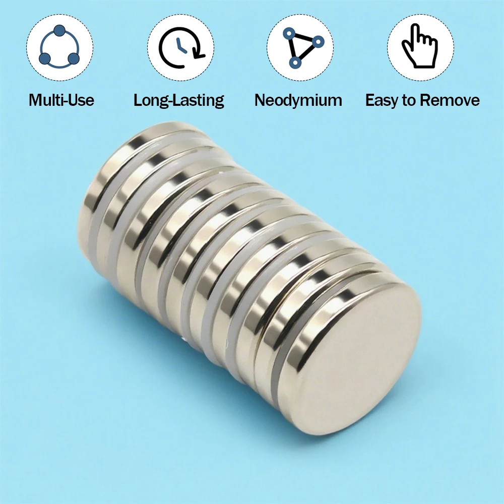 Anti Corrosion Metal Magnetic Neodymium Magnet 30x5mm Block Long Lasting Magnetism Office Organizer [109]