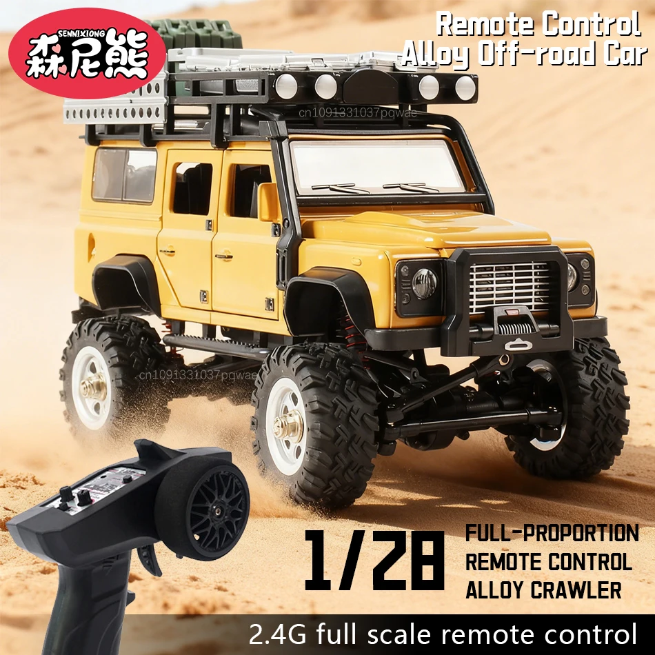 

SENNIXIONG 1:28 Four Wheel Drive RC Off-Road Car Alloy Rock Crawler Terrain Vehicle Professional Climbing Truck Toy for Adult、