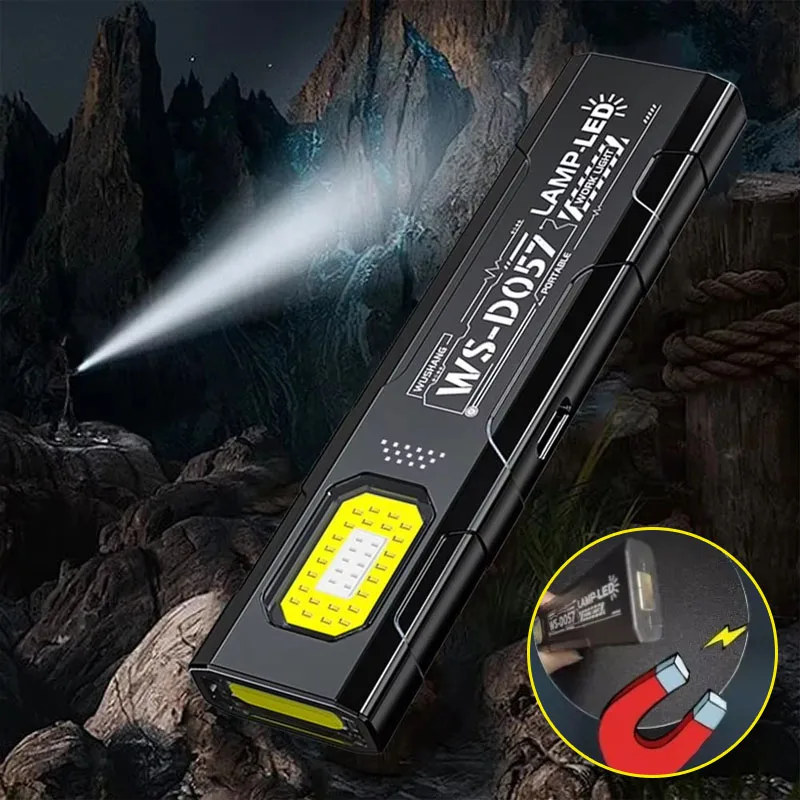 

Магнитный мини-фонарик, супер яркий, длительный срок службы, портативный рабочий фонарь для ремонта автомобилей, обслуживания дома и экстренной помощи на открытом воздухе