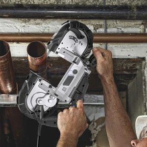 Tragbare Schneidsäge, Klebebandsäge, variable Geschwindigkeit, tragbare Bandsäge, horizontaler Schnitt, elektrische Säge, 220 V, 1100 W, 45 ° 8 Hauptverkauf Horizontales Band Serra - №4