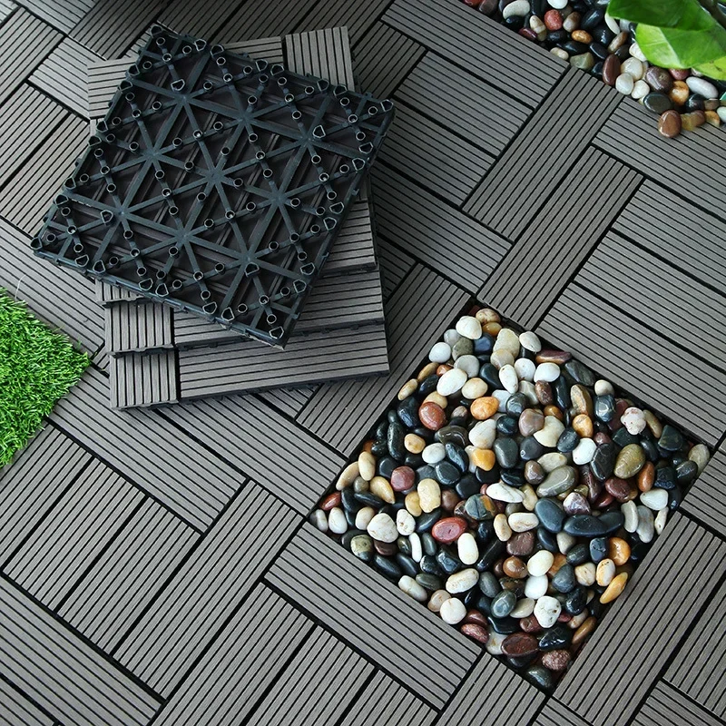 Diy Floor Splicing Flooring Thicken Splicing Solid Wood Flooring Suitable for Terrace Courtyard Outdoor Balcony Decoration