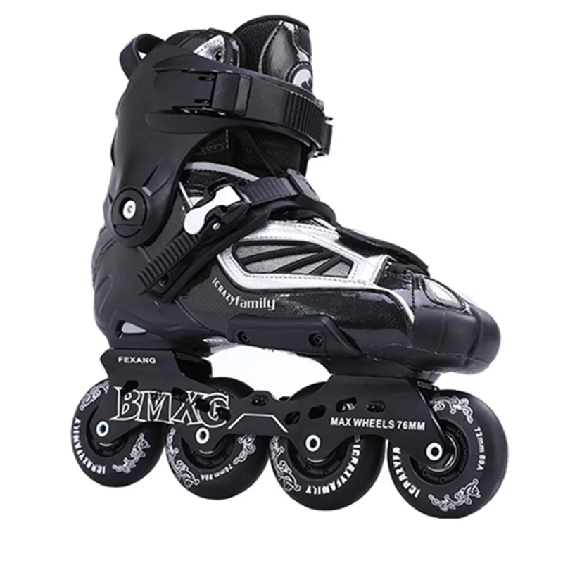 

High End Brake Roller Skating Shoes Adult Flat Shoes Men's and Women's Single Row Skating Shoes