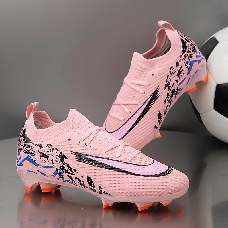 2025 Football Shoes Tiempo Legend 10 Elite FG Wear Resistant Shock Absorption Comfortable Anti-slip Round Head Long Spike