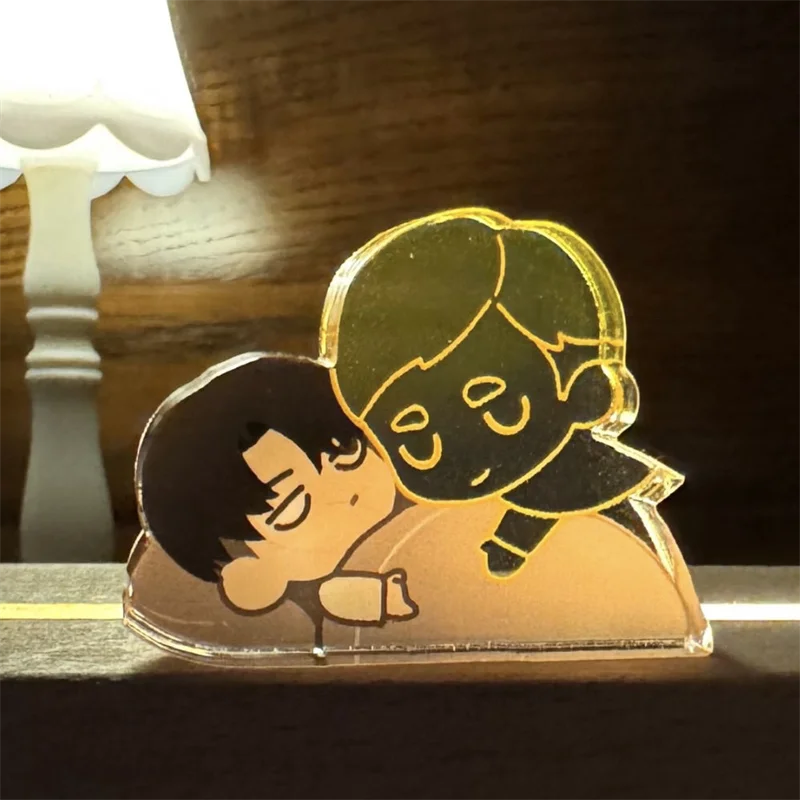

Аниме Атака Титанов ‌ Levi Erwin подставка для косплея, акриловая настольная модель, орнамент, фигурка, украшения, аксессуары, милый реквизит