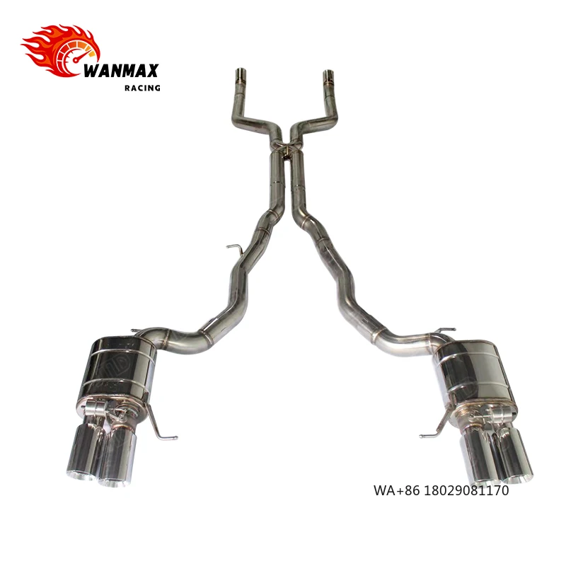 

304 Stainless Steel Performance Exhaust Valvetronic System Catback for 650i F06 Gran Coupe 4.4L Valved Exhaust Escapes