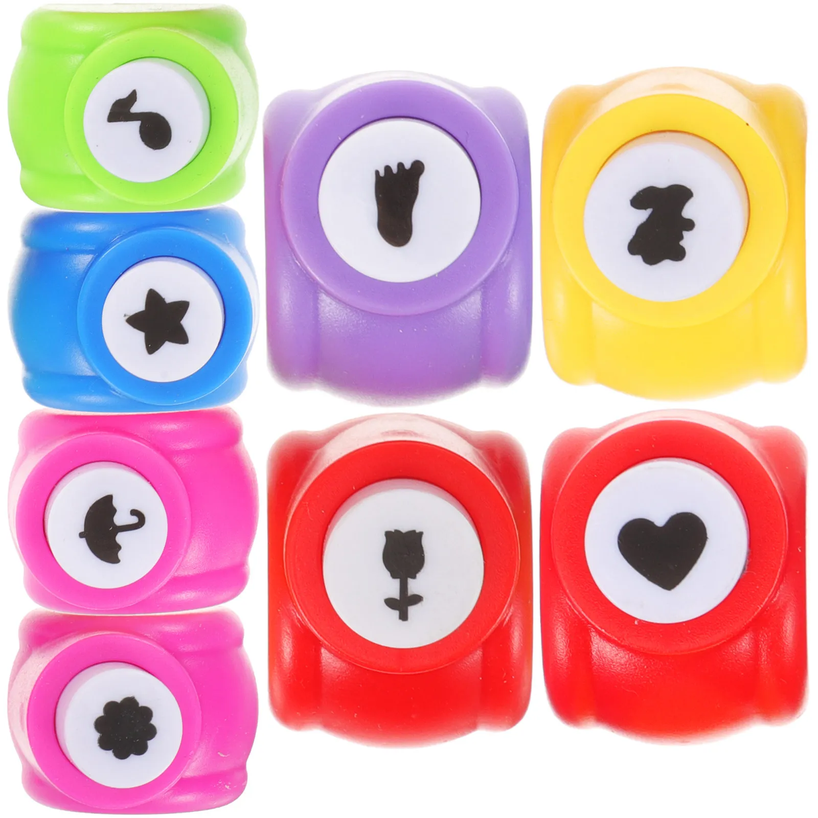 8Pcs Embossing Paper Punch Set Flexibility Training for Scrapbooking School Card Making DIY Hole Punch