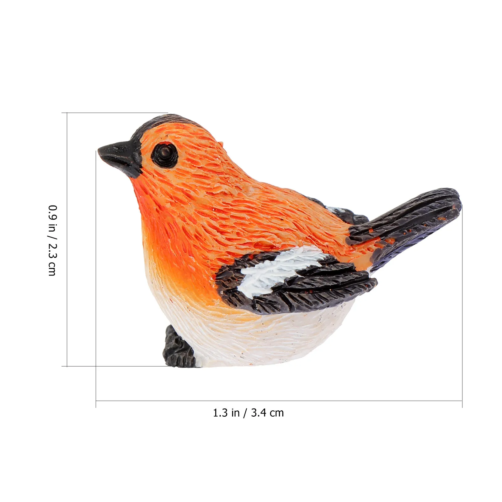 12Pcs Premium Resin Bird Shape Garden Ornament Compact Micro Landscaping Decor for Balcony Yard Bonsai Scene Home Desktop