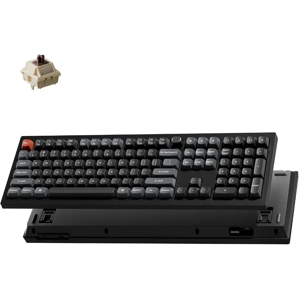 8K Wireless Mechanical Keyboard, 8000Hz Polling Rate Tri-Mode Full-Size for Mac/Win/Linux
