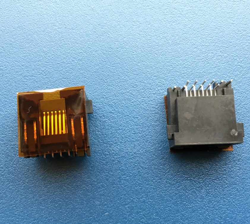 For FOXCONN Foxconn RJ45 network interface card socket 12P with light, original connector