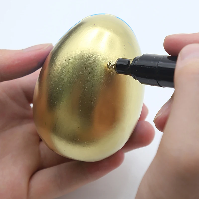 1Pc 3 Color Mirror Electroplating Marker Gold Silver Copper Model Toy Repair Liquid Chrome Pen DIY Reflective Metal Paint Pen