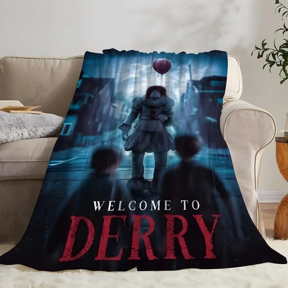 It Welcome to DerryS Throw Soft Coral Fleece Blanket 310gsm Fluffy Warm Throw for Sofa Bed Couch Bedroom Decor