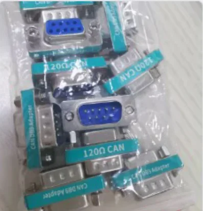 DB9 Male to Female Adapter CAN Bus Termination Resistor Built-in 120 Ohm 9-pin COM Serial Port Adapter