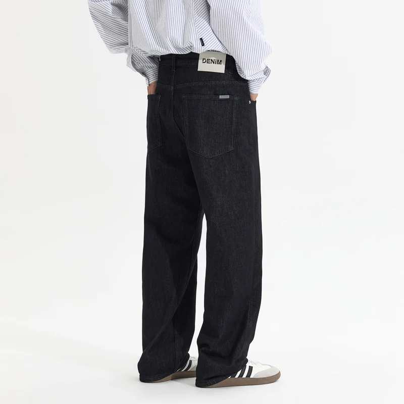 Cleanfit élastique ample Baggy jean hommes japonais Streetwear mode Vintage décontracté jambe large droite Denim Cargo jean pantalon