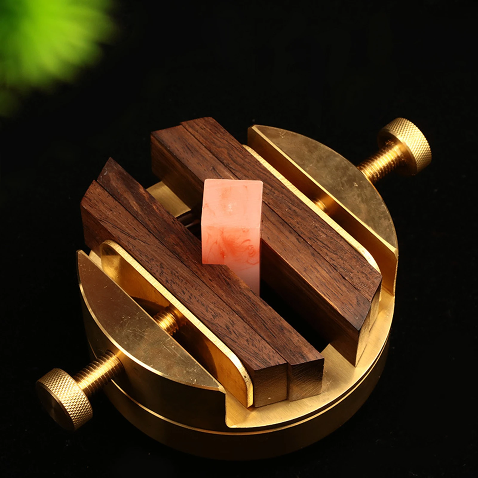 

1Set Seal Engraving Bed Complete Carving Tool Set Brass and Wood Material for Stone Stamp DIY Creative Handcrafts Artists