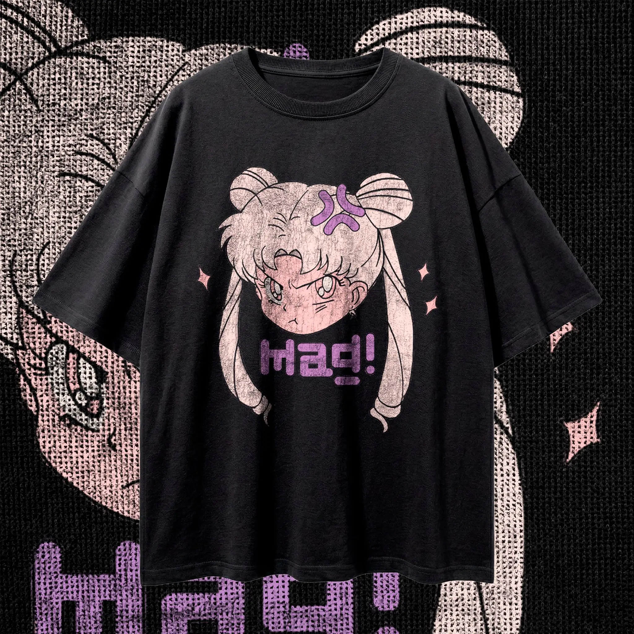 Premium Anime Merchandise - Zrzędliwa koszulka anime, śmieszna koszulka Sailor