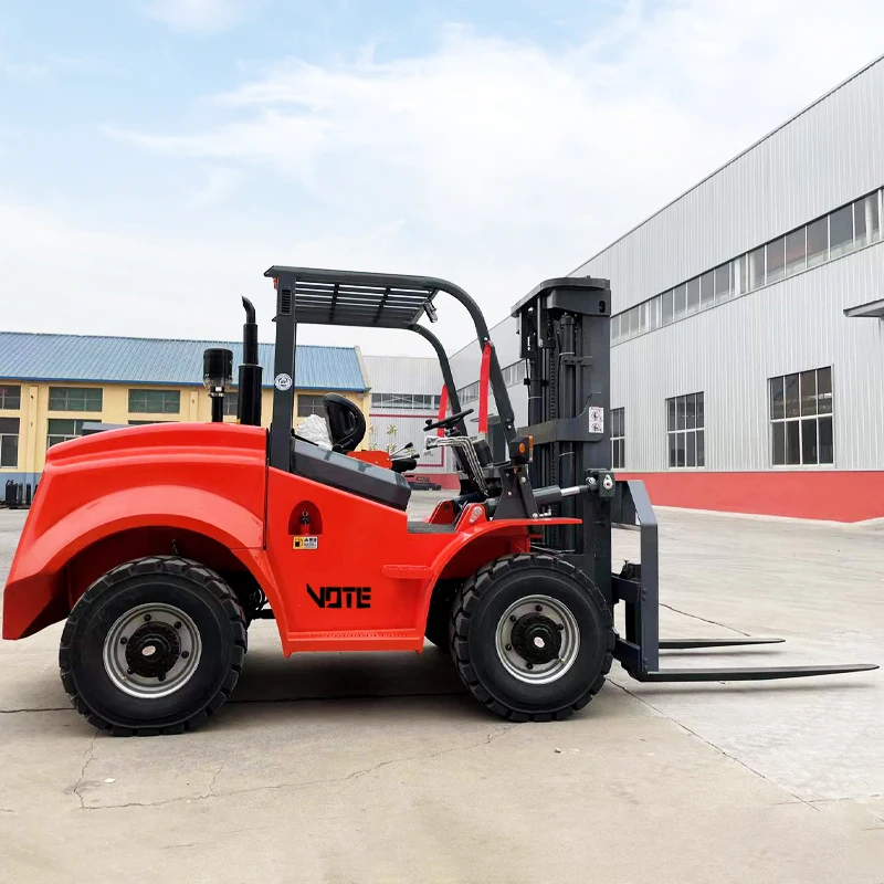 Chinese factory off road forklift 3 ton 3.5 ton forklift off road all terrain forklift 4x4 customized