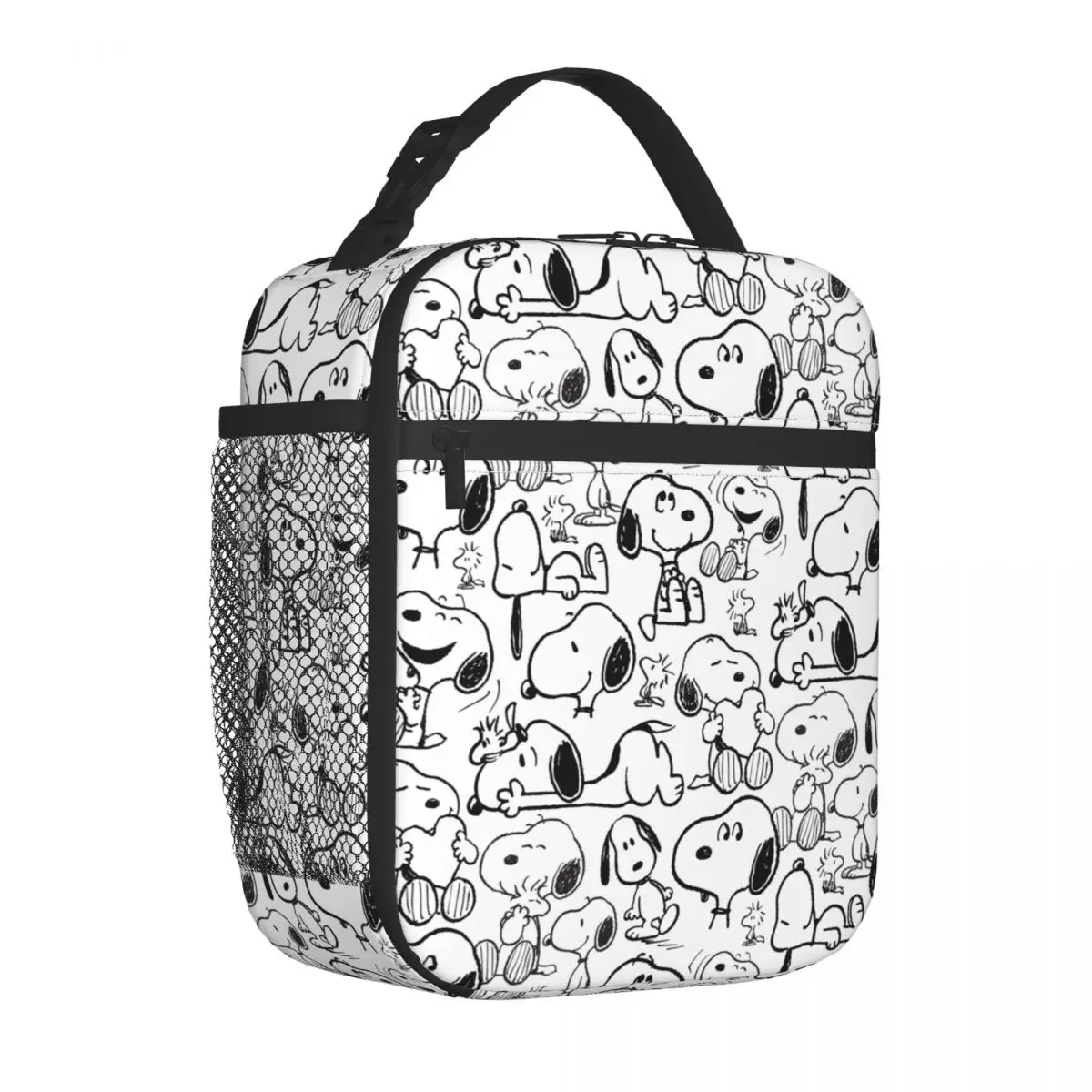 Snoopy Smile Cute Cartoon Insulated Lunch Bags Leakproof Lunch Container Cooler Bag Lunch Box Tote School Outdoor Men Women