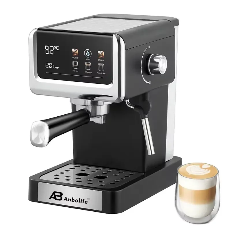 Anbolife Competitive Factory PRICE 20 Bar Compact Espresso Coffee Machine Semi-Automatic One Touch Espresso Americano OEM