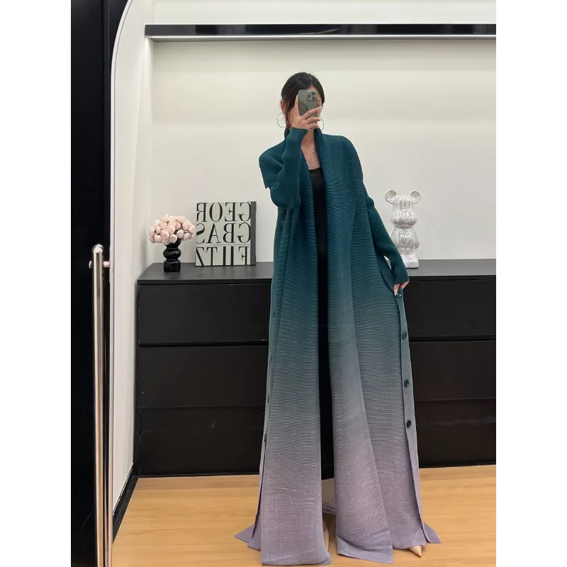KAF femmes luxe robe de soirée dégradé Vintage Design Cardigan ample grande taille femmes Abaya femme robes de vacances